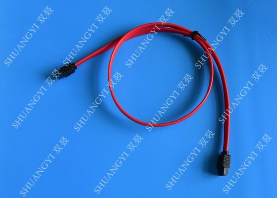 چین Red 18 Inch Custom SATA Data Cables SATA III 6.0 Gbps For Blue Ray DVD CD Drives تامین کننده