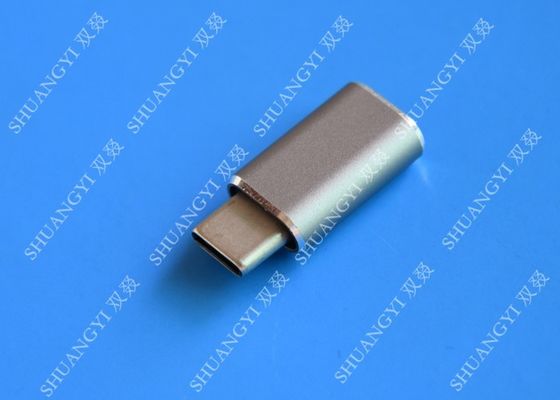 چین 5 Gbps Type C Micro USB , USB C to Micro USB Female Connector For Google Chromebook Pixel تامین کننده