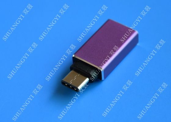 چین MacBook Nexus 5X / 6P Type C Micro USB Purple Metal USB C to USB A 3.0 تامین کننده