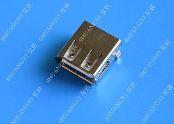 چین Mini SMD AF Type USB Charging Connector , USB 2.0 4 Pin USB Connector تامین کننده