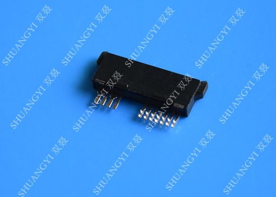 چین Female 13 Pin Black SATA Data Connector , 1.0A Vertical Mini SATA PCB Connector تامین کننده