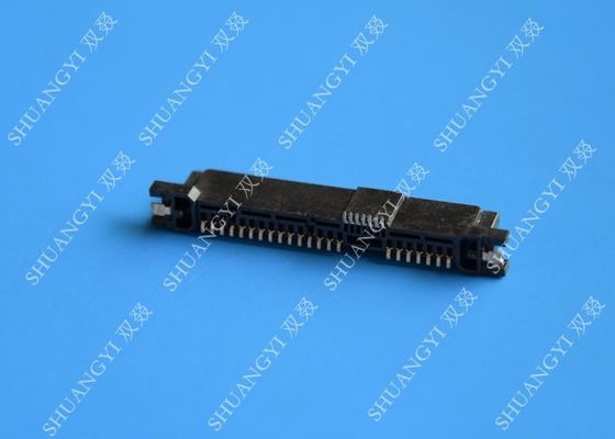 چین Rectangle Small SATA Data Connector 29 Pin Brass Contact For Communication تامین کننده