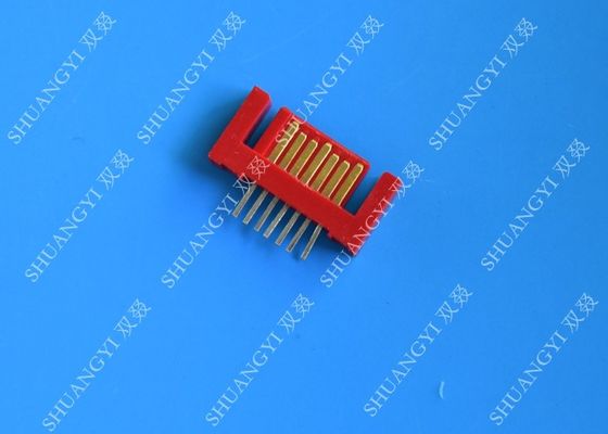 چین Lightweight Red External SATA 7 Pin Connector Voltage 500V SMT Type تامین کننده
