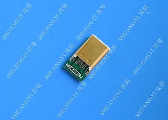 چین Slim USB 3.1 Waterproof Micro USB Connector , SMT Type C Male Connector تامین کننده