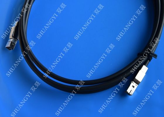 چین 3.3FT External SAS Cable HD Mini SAS SFF-8644 To SFF-8644 Cable 1M / Black تامین کننده