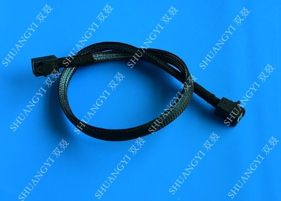 چین HD Mini SAS Cable With Sideband 0.8 Meter / 2.6ft Foldable Flexible 2 Pack تامین کننده