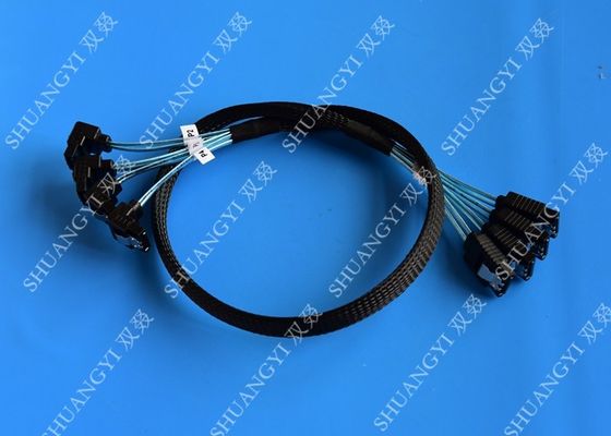 چین 8 Inch SATA III 6.0 Gbps 7 Pin Female To Female Data Cable With Locking Latch Blue تامین کننده