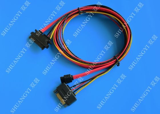 چین زن 22-پین به Male 22-pin SATA Data &amp;amp; Power Combo Data Extension Cable تامین کننده