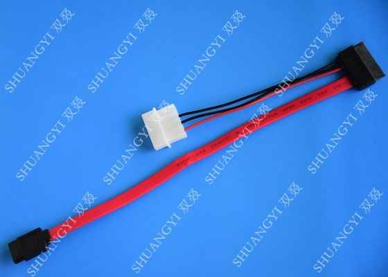 چین SATA 3.0 6Gbps SATA Data Cable , 4 Pin IDE LP4 Power SATA Cable Length 40cm تامین کننده