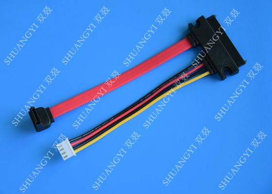 چین Female 22-pin to Male 7-pin SATA Data &amp;amp; Molex HSG Data Extension Cable تامین کننده