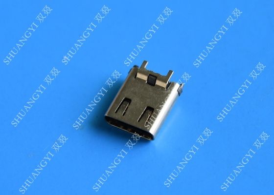 چین 24 Pin Computer Waterproof Micro USB Connector , USB 3.1 SMT DIP Type C Female Connector تامین کننده