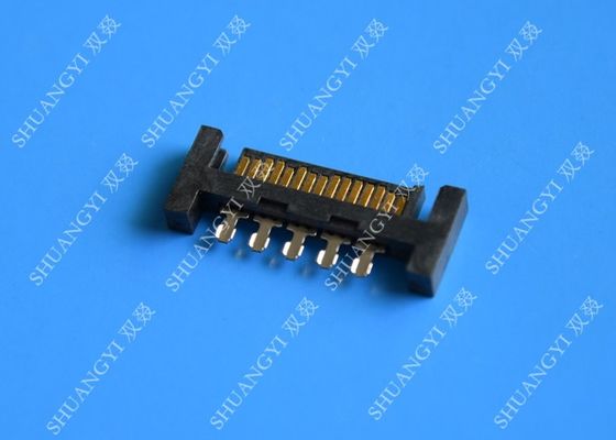 چین PCB Slimline SATA Connector Voltage 125V AC Small Footprint Design تامین کننده