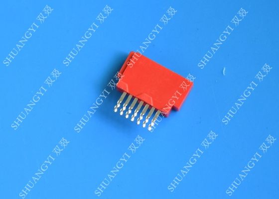 چین Red 1.27mm ESATA Port Connector , Crimp Type Electronics Male ESATA Connector تامین کننده