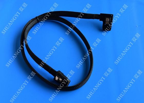 چین Internal Mini SAS(SFF-8087) 36Pin Right Angle Male to Internal Mini SAS (SFF-8087) 36Pin Male Cable, 0.75 Meterr تامین کننده